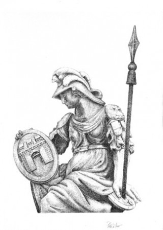 Pallas Athéné vízjelterv